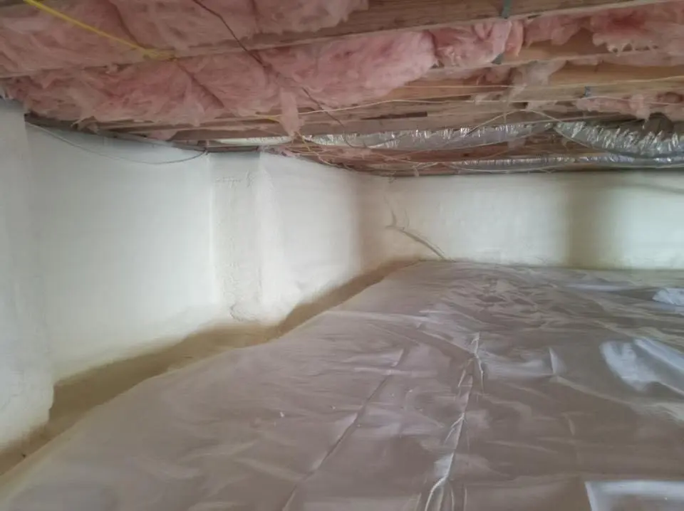 Crawl space encapsulation with closed-cell spray foam for Attic Insulation in Twin Lakes